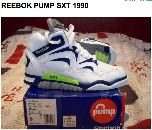 reebok pumps 1990 bleu