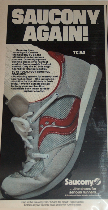 Saucony TC 84 Running Shoe Ad 1984