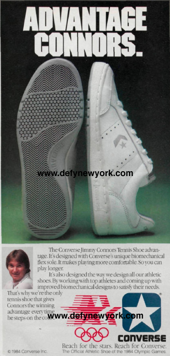 Converse Jimmy Connors Tennis Shoe 1984