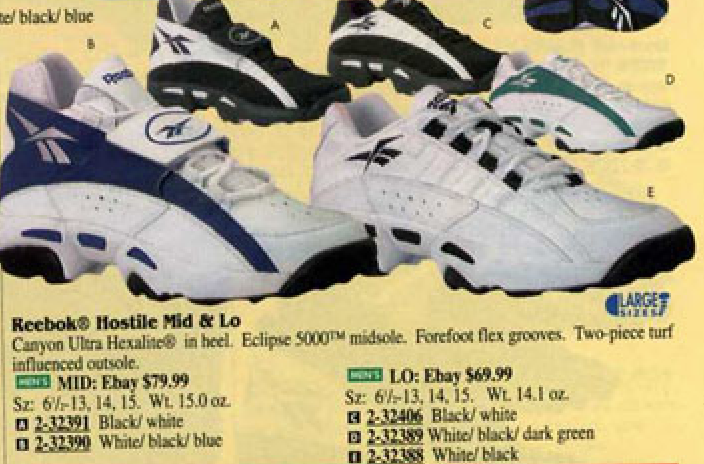 reebok 1996 shoes