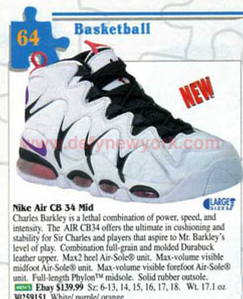 Nike Air CB Charles Barkley 34 Mid 