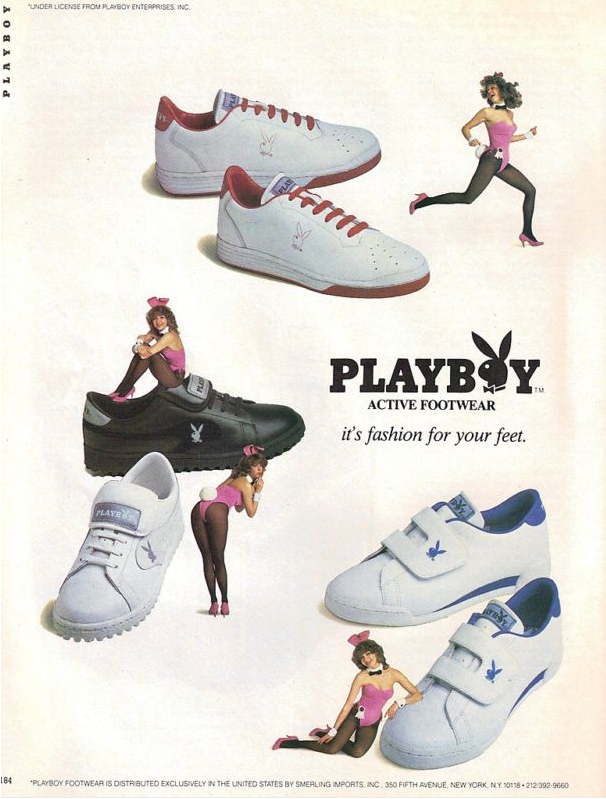 Playboy Active Footwear 1983