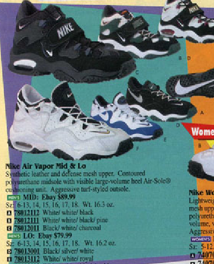 Nike Air Vapor Mid & Lo 1996