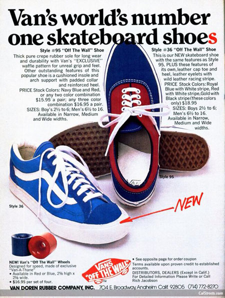 vans shoes 1979