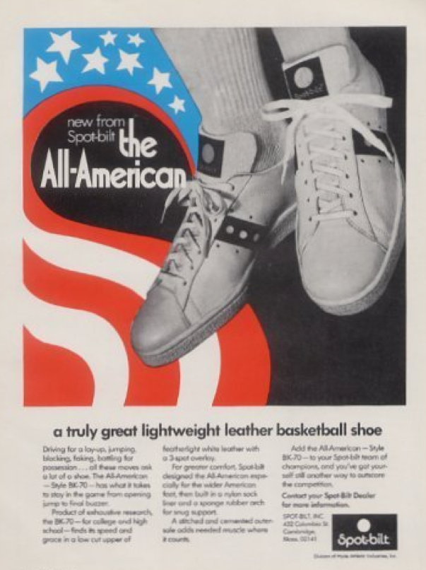 Spot Bilt BK-70 All-American Basketball Shoe 1970