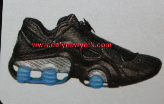 geest Geschiktheid Uiterlijk Nike Shox XT Cross Training Sneaker Black Silver Blue 2001