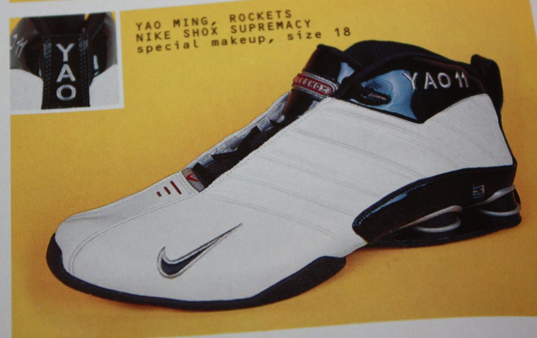 cable pastel pagar Nike Shox Supremacy Retail Release & Yao Ming PE Basketball Shoe 2003-2004