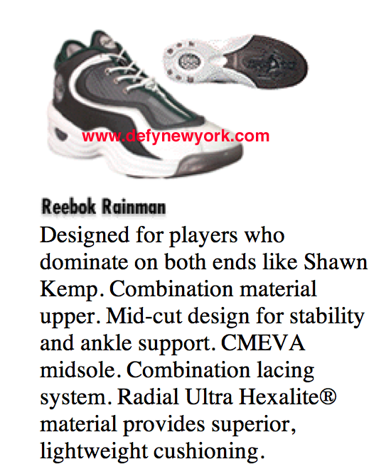 Vintage Reebok Shawn Kemp Reignman II Men's Shoes