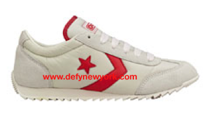 Converse Nylon Trainer 1975 Retro White/Red 2003